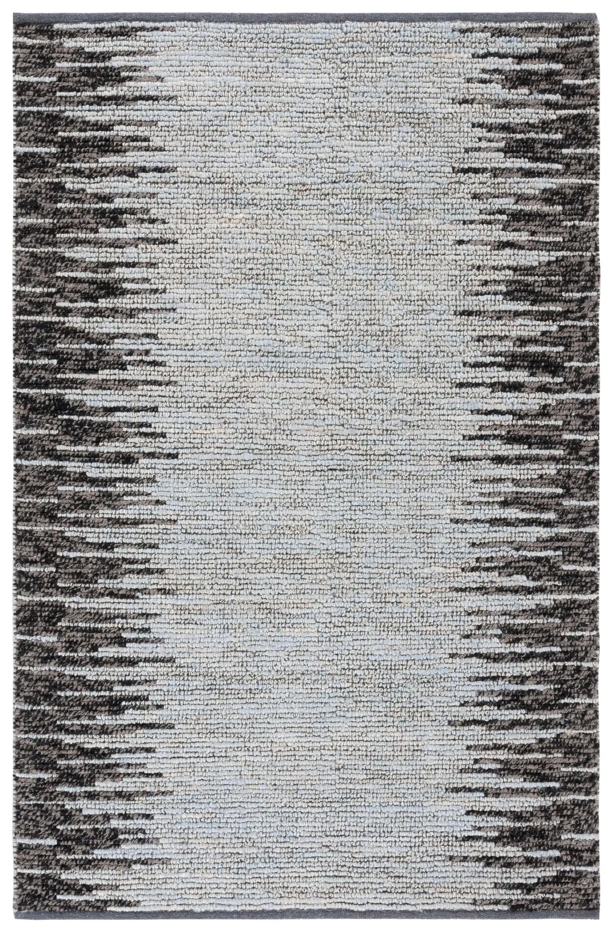 Safavieh Natural Fiber 4'-0" x 6'-0" Rug in Light Blue / Black