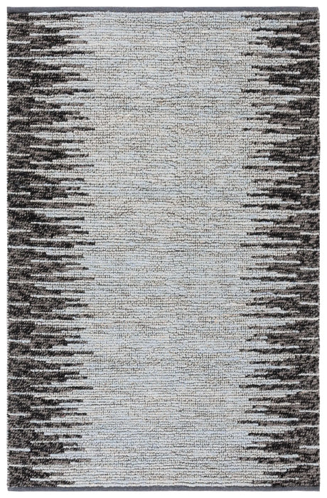 Safavieh Natural Fiber 4'-0" x 6'-0" Rug in Light Blue / Black