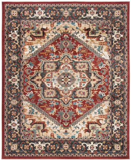 Safavieh Summit 10'-0" x 14'-0" Rug in Red / Dark Grey
