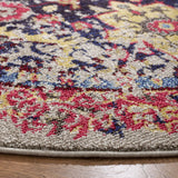 Safavieh Monaco 5'-0" x 5'-0" Rug in Grey / Multi