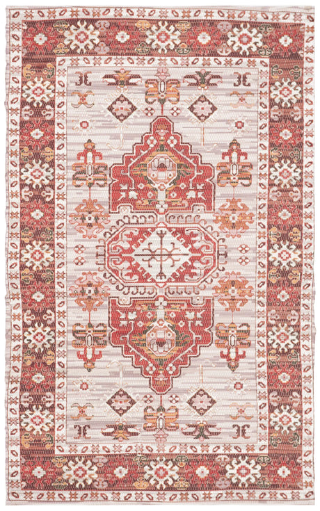 Safavieh Saffron 3'-0" x 5'-0" Rug in Terracotta / Ivory