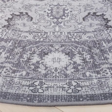Safavieh Tucson 6'-0" x 6'-0" Rug in Dark Grey / Grey