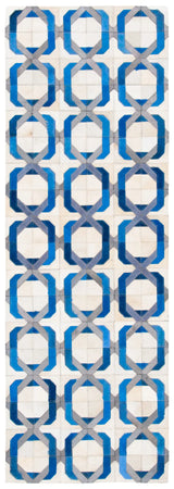 Safavieh Studio Leather 2'-3" x 7'-0" Rug in Ivory / Multi