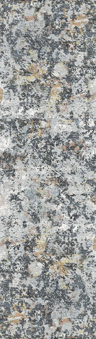 Dynamic Rugs Couture 52023 Charcoal/Copper Rugs - Runner