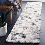 Safavieh Berber Shag 2'-2" x 9'-0" Rug in Grey / Ivory