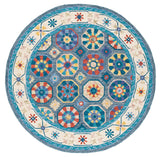Safavieh Metro 6'-0" x 6'-0" Rug in Blue / Ivory