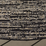 Safavieh Beach House 6'-7" x 6'-7" Rug in Black / Beige