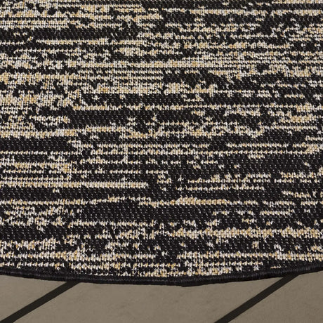 Safavieh Beach House 6'-7" x 6'-7" Rug in Black / Beige