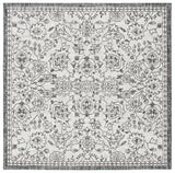 Safavieh Courtyard 6'-7" x 6'-7" Rug in Grey / Black