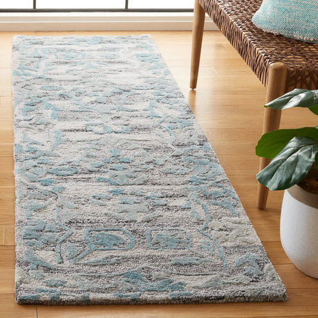Safavieh Marquee 2'-3" x 8'-0" Rug in Grey / Teal