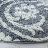 Safavieh Adirondack 6'-7" x 6'-7" Rug in Charcoal / Ivory