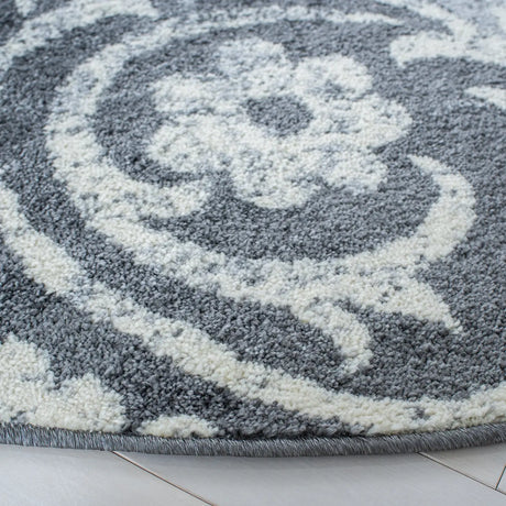 Safavieh Adirondack 6'-7" x 6'-7" Rug in Charcoal / Ivory