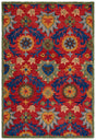 Safavieh Blossom 4'-0" x 6'-0" Rug in Red / Blue