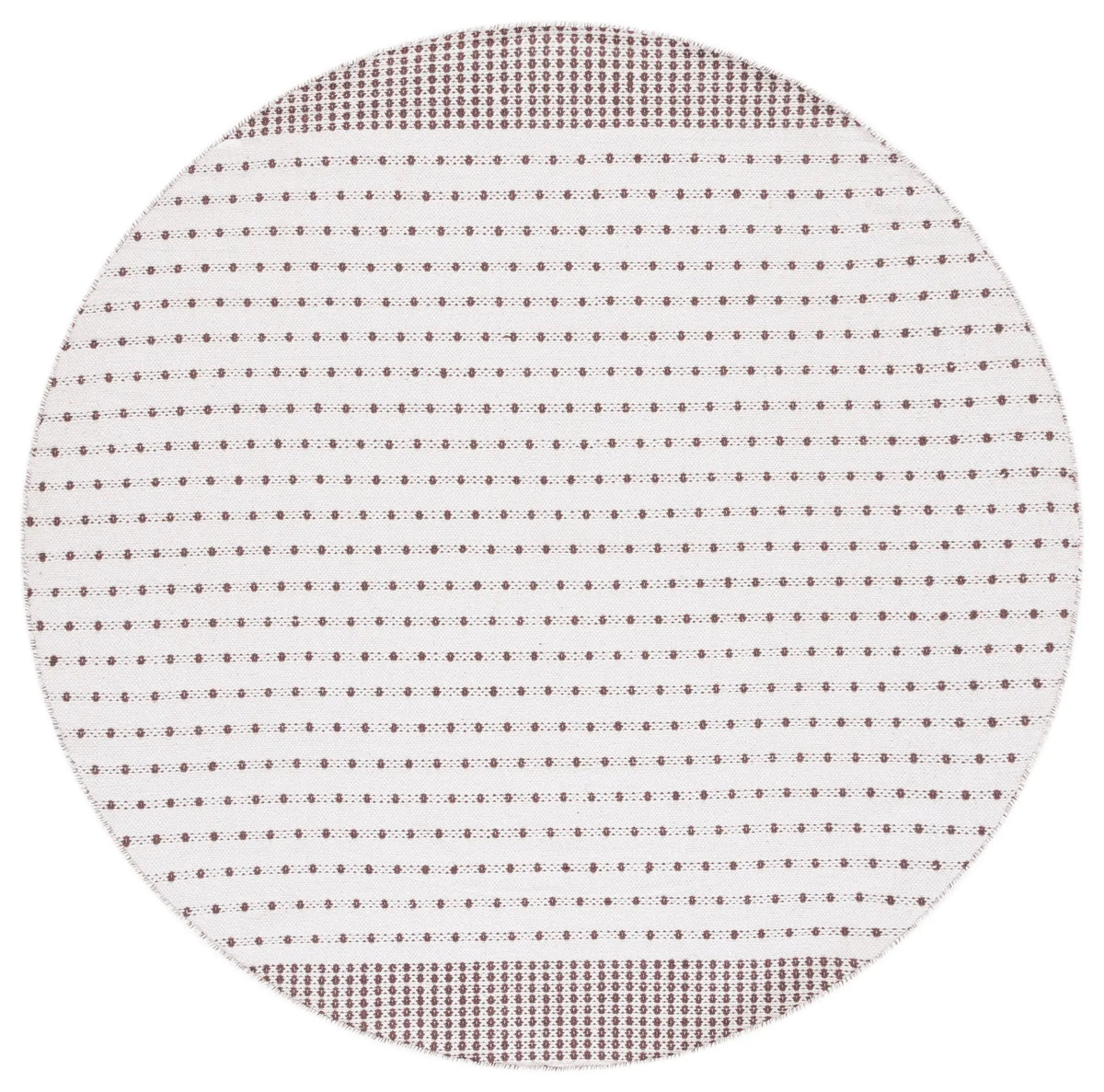 Safavieh Montauk 6'-0" x 6'-0" Rug in Brown / Ivory