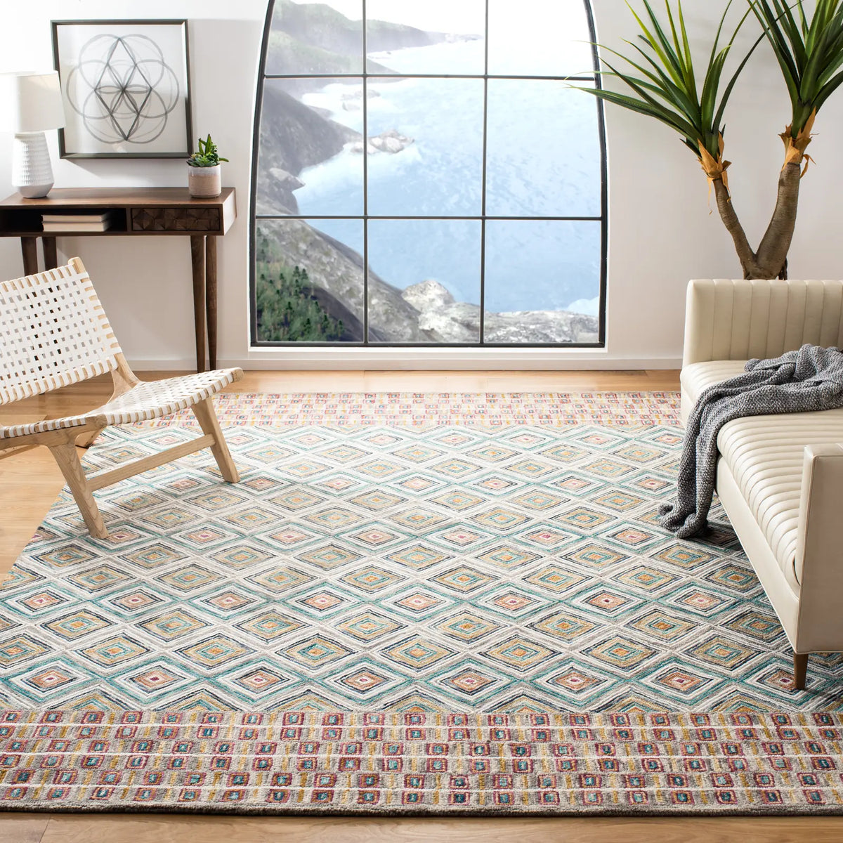 Safavieh Aspen 10'-0" x 14'-0" Rug in Green / Red