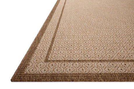 Loloi Merrick Mer-05 Chestnut/Oatmeal Rug - rug corner