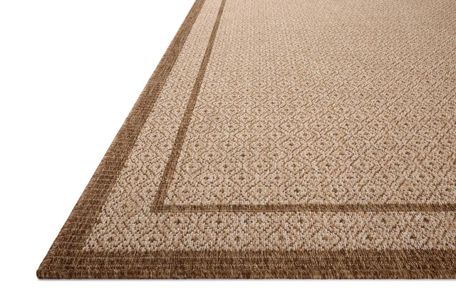 Loloi Merrick Mer-05 Chestnut/Oatmeal Rug - rug corner