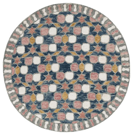 Safavieh Aspen 5'-0" x 5'-0" Rug in Grey / Pink