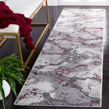 Safavieh Craft 2'-3" x 8'-0" Rug in Grey / Wine