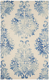 Safavieh Dip Dye 5'-0" x 8'-0" Rug in Ivory / Blue