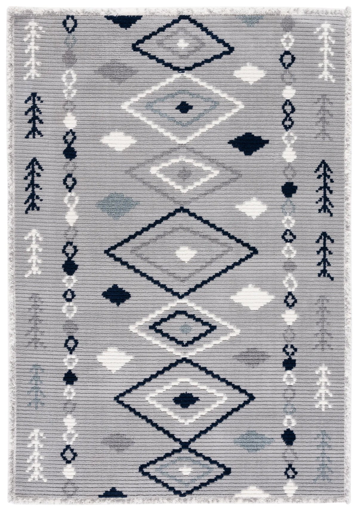 Safavieh Marrakesh 4'-0" x 6'-0" Rug in Grey / Navy