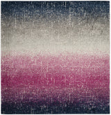 Safavieh Madison 6'-7" x 6'-7" Rug in Fuchsia / Navy