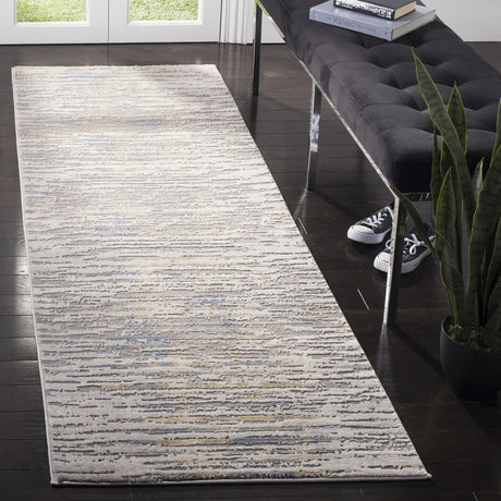 Safavieh Meadow 100 2'-7" x 8'-0" Rug in Grey / Gold