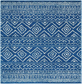 Safavieh Tulum 6'-7" x 6'-7" Rug in Navy / Ivory