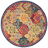 Safavieh Aspen 5'-0" x 5'-0" Rug in Blue / Orange