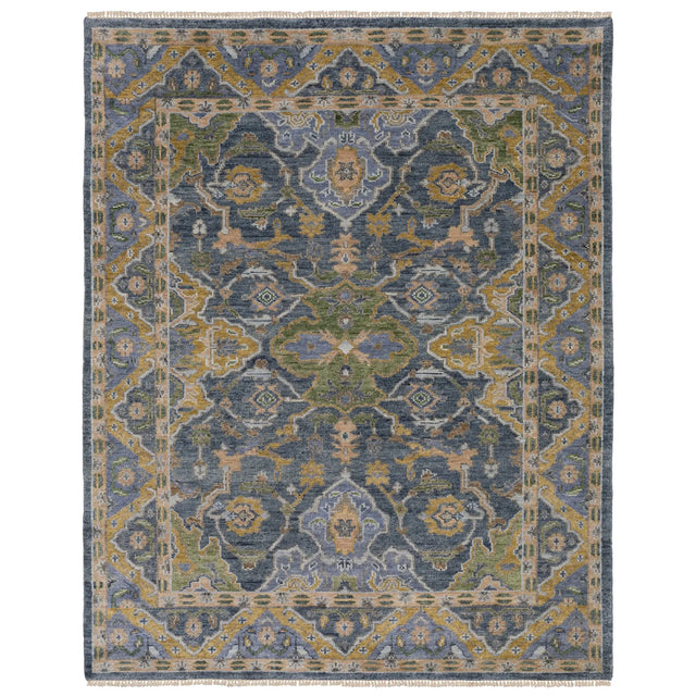 Oriental Weavers Sphinx MAJORCA MAJ03 Blue Floral Rugs - main flat