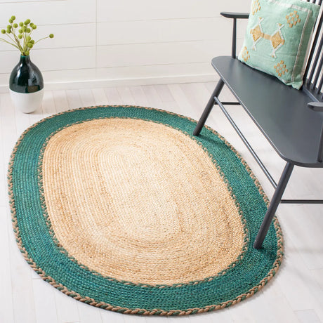 Safavieh Natural Fiber 3'-0" x 5'-0" Rug in Natural / Green