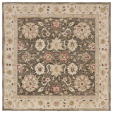 Safavieh Antiquity 6'-0" x 6'-0" Rug in Olive Grey / Beige