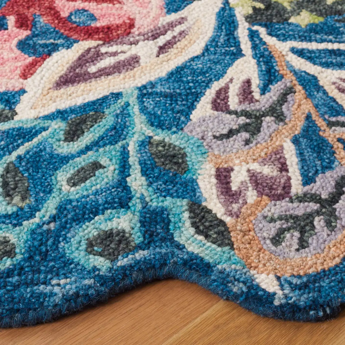 Safavieh Jardin 5'-0" x 5'-0" Rug in Blue / Pink