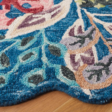 Safavieh Jardin 5'-0" x 5'-0" Rug in Blue / Pink