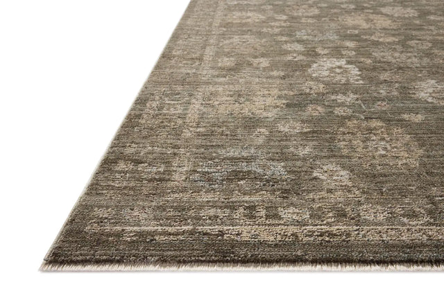 Loloi Priscilla PRL-02 Olive / Sand Rug - rug corner