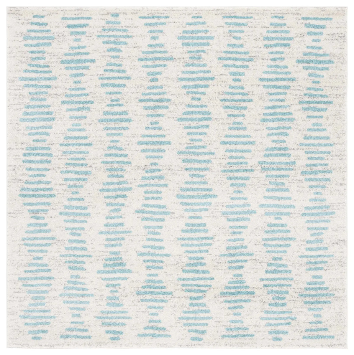 Safavieh Tulum 6'-7" x 6'-7" Rug in Ivory / Turquoise
