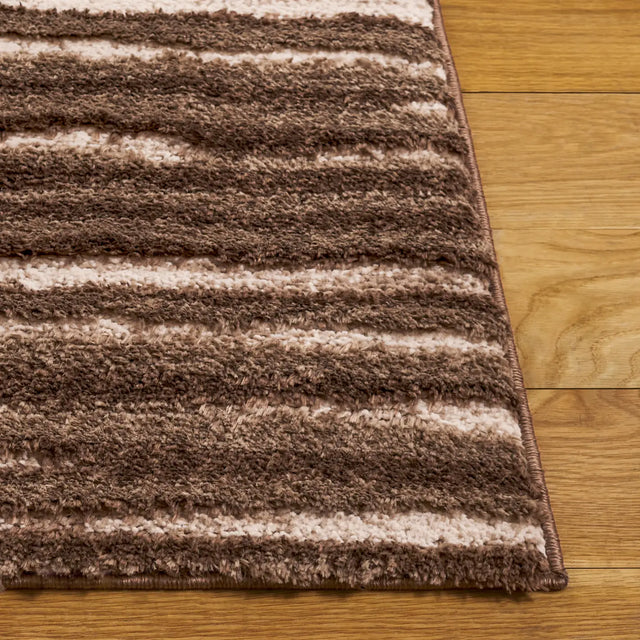 Safavieh Seattle Shag 900 4'-0" x 6'-0" Rug in Brown / Ivory