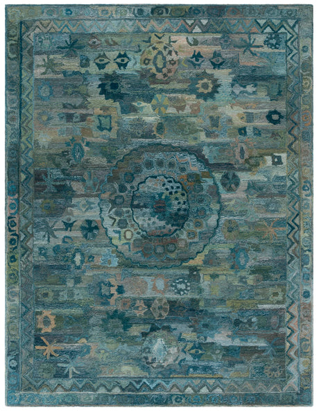 Safavieh Anatolia 10'-0" x 14'-0" Rug in Aqua / Green