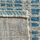 Safavieh Courtyard 5'-3" x 7'-7" Rug in Grey / Navy