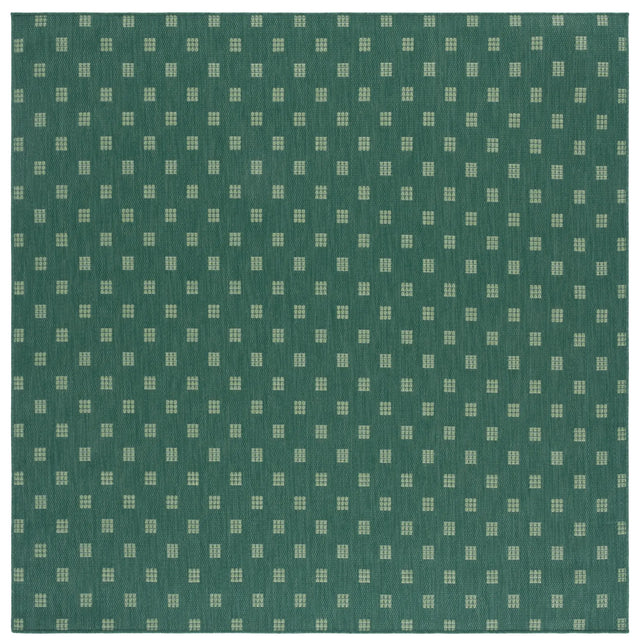 Safavieh Terrace 800 6'-7" x 6'-7" Rug in Dark Green / Light Green