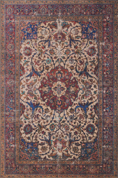 Loloi Loren Lq-11 Sand / Multi Rugs - main flat