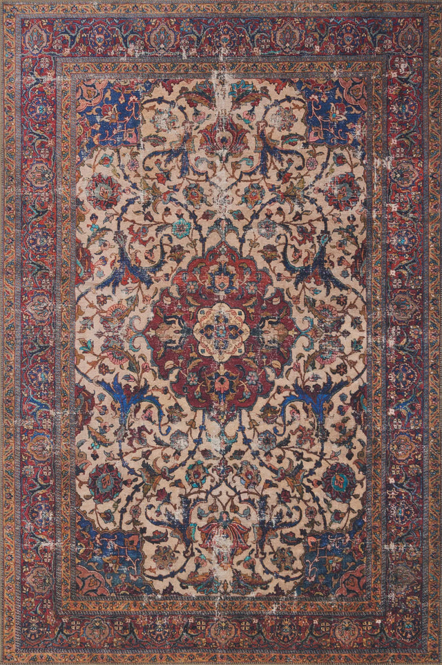 Loloi Loren Lq-11 Sand / Multi Rugs - main flat