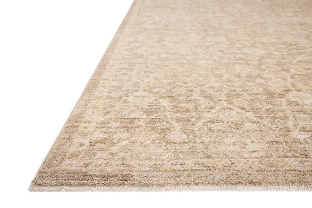 Chris Loves Julia x Loloi Palma PLM-01 Bark / Natural Rug - rug corner