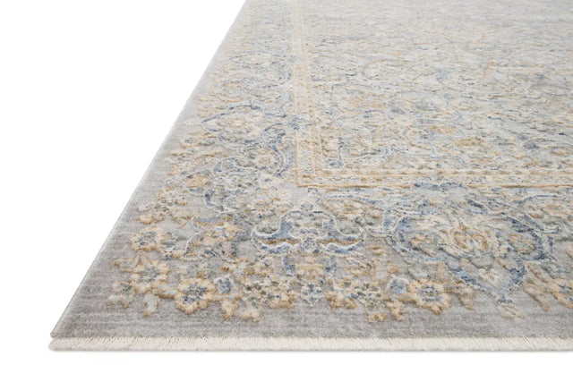 Loloi Pandora Pan-01 Stone / Gold Rugs - rug corner