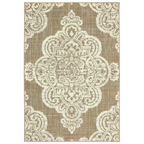 Oriental Weavers Sphinx Marina 5929J Tan / Ivory Rugs - main flat