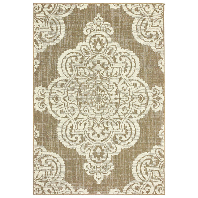 Oriental Weavers Sphinx Marina 5929J Tan / Ivory Rugs - main flat