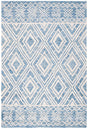 Safavieh Micro-Loop 4'-0" x 6'-0" Rug in Blue / Ivory