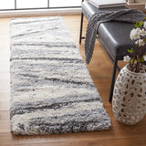 Safavieh Fontana Shag  800 2'-3" x 8'-0" Rug in Grey / Charcoal