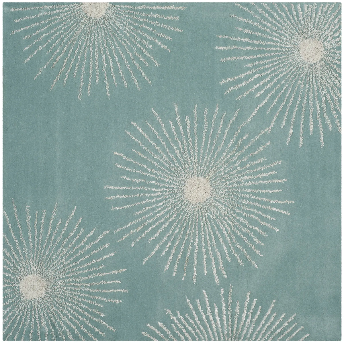 Safavieh Soho 6'-0" x 6'-0" Rug in Light Teal / Multi