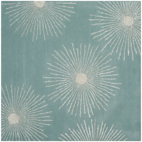 Safavieh Soho 6'-0" x 6'-0" Rug in Light Teal / Multi